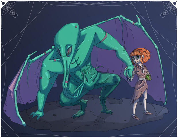 Cthulhu & Cultist Cthulhu & Cultist